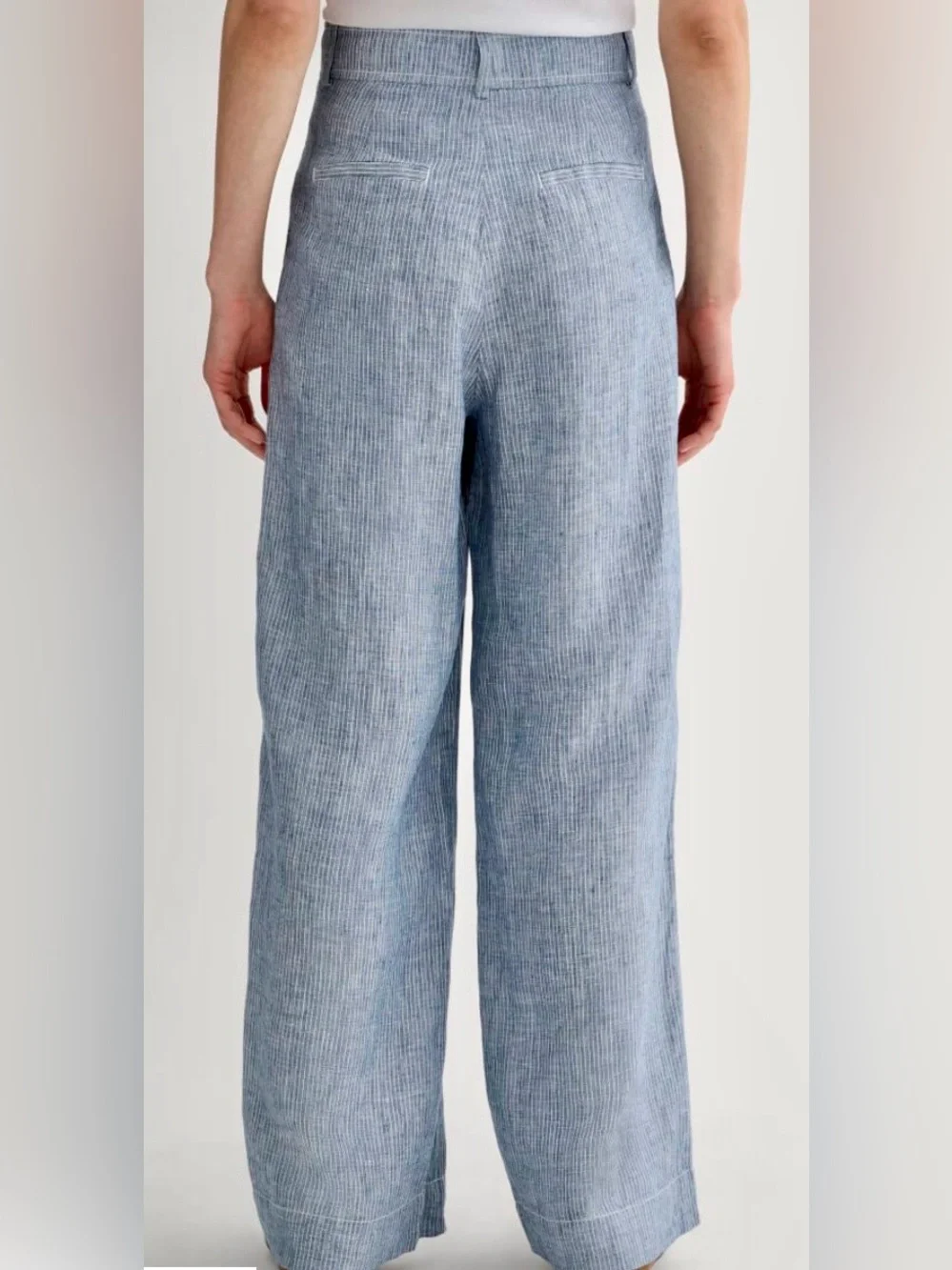 NWT EVERLANE THE LINEN WAY-HIGH® DRAPE PANTS WOMENS SIZE 6